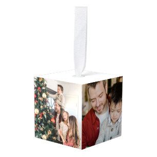 Create Your Own Family Memory 5 Picture Photo Cube Ornament