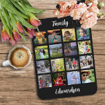 Create your own family monogrammed photo collage  magnet<br><div class="desc">Family photo collage 16 photos magnet.
You can personalize it and add your most beautiful photos and name. Very unique and personal magnet.</div>