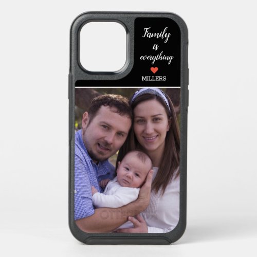 Create your Own Family Name Photo OtterBox Symmetry iPhone 12 Case