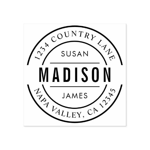 Create Your Own Family Name Return Address Rubber Stamp Create Your Own Family Name Return Address Rubber Stamp