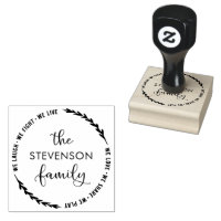 Create Your Own Modern Rubber Stamp | Zazzle