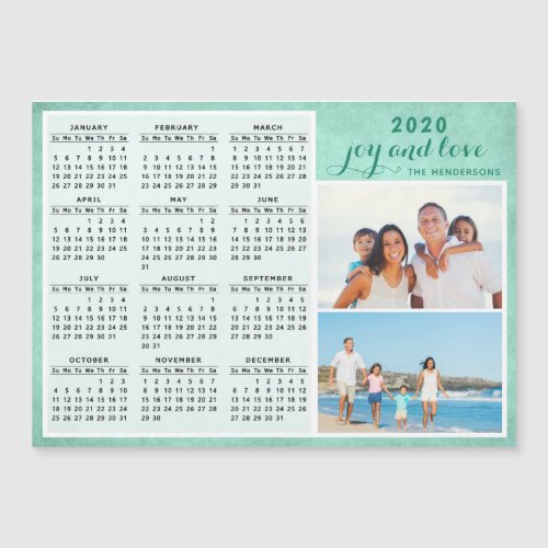 Create Your Own Family Photo 2020 Magnet Calendar