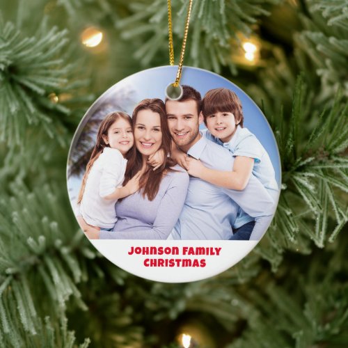 Create Your Own Family Photo Christmas Ornament