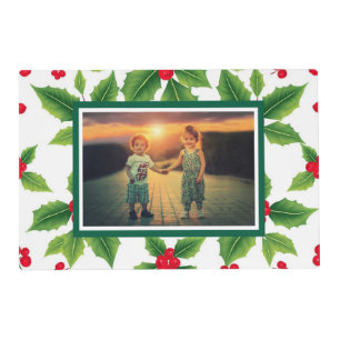 Create your own family photo Christmas Placemat