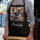 Create Your Own Family Photo Collage Black Apron<br><div class="desc">Upload your favorite photos to make your own unique personalized keepsake photo gift.</div>