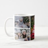 Create your own family photo collage Christmas Coffee Mug (Left)