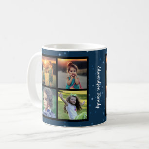 Create your own family photo collage Christmas Coffee Mug