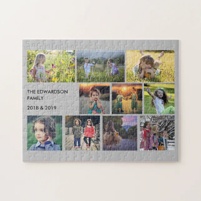 Create your own family photo collage jigsaw puzzle | Zazzle