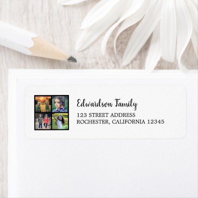 Create your own family photo collage label (Insitu)