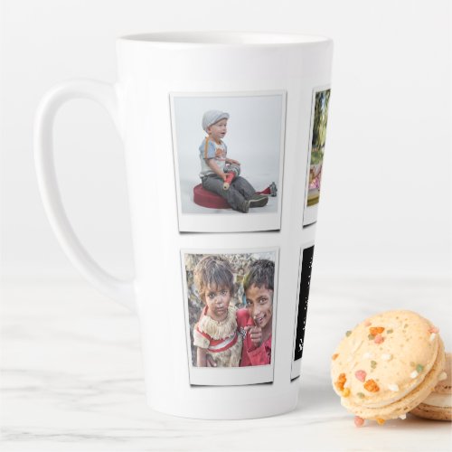 Create Your Own Family Photo Collage Latte Mug