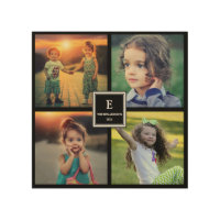 Create your own family photo collage monogrammed