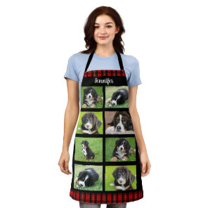 Create your own family photo collage name apron