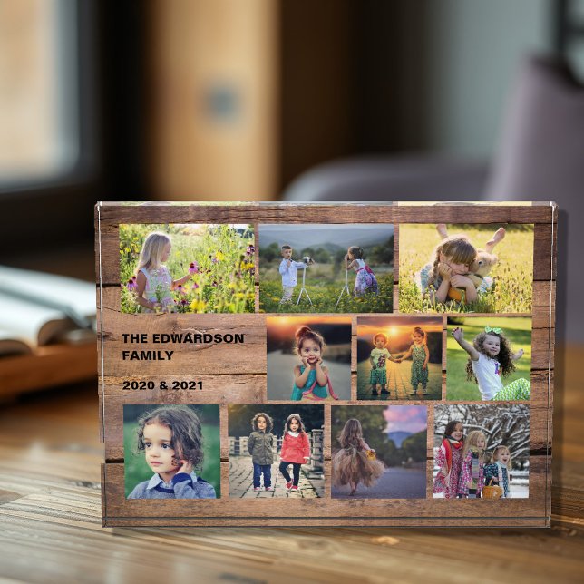 Create your own family photo collage photo block (Create your own family photo collage photo block. Very original and personal photo block.)