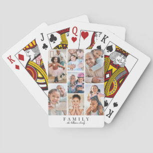 Create Your Own Family Photo Collage Poker Cards