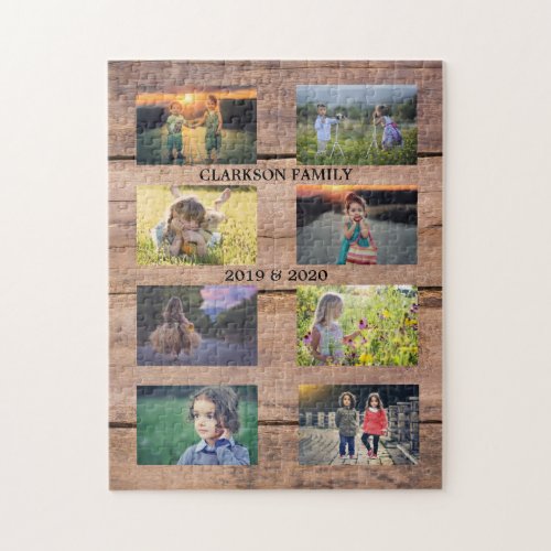Create your own family photo collage puzzle