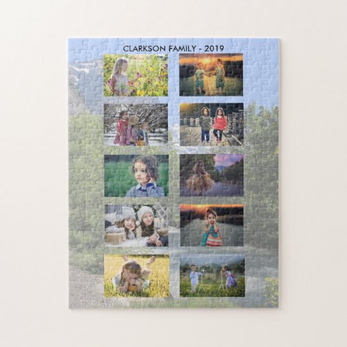 Create your own family photo collage puzzle