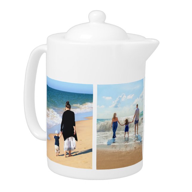 Create Your Own Family Photo Collage Teapot Gift (Left)