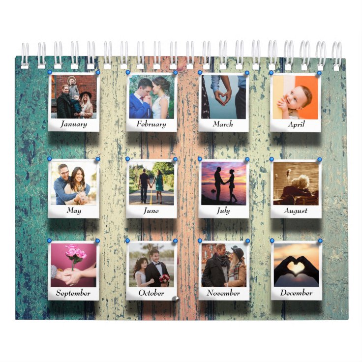 Create Your Own Family Photo Collage Template Calendar Zazzle