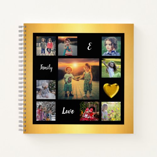 Create your own family photo collage unique notebook