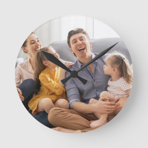 Create Your Own Family Photo Custom Picure Round Clock