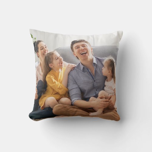 Create Your Own Family Photo Custom Picure Throw Pillow