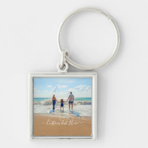 Create Your Own Family Photo Keychain Custom Text