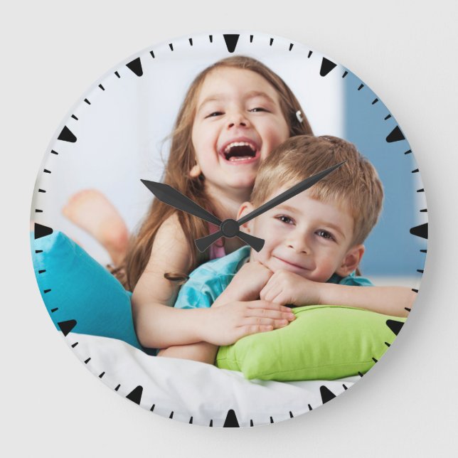 Create your own Family Photo Large Clock (Front)