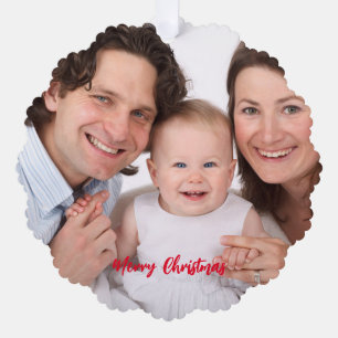 Create Your Own Family Photo Ornament Card