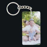 Create Your Own Family Photo Personalized Keychain<br><div class="desc">Feature two of your favorite photos with this double-sided keychain. Perfect for family photos and wedding photos. This will also be perfect as a personalized gift.</div>