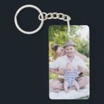 Create Your Own Family Photo Personalized Keychain<br><div class="desc">Feature two of your favorite photos with this double-sided keychain. Perfect for family photos and wedding photos. This will also be perfect as a personalized gift.</div>
