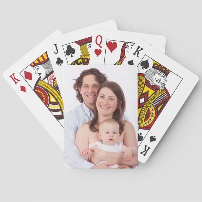 Create Your Own Family Photo Poker Cards (Back)
