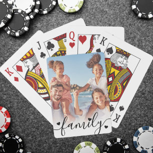 Create Your Own Family Photo Poker Cards