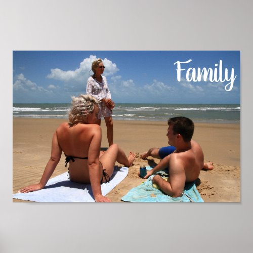 Create Your Own Family  Photo Poster