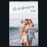 Create Your Own Family Photo Simple Modern 2026 Calendar<br><div class="desc">Keep your favorite memories close all year long with this clean, modern family photo calendar. Each month features a full-page image template so you can showcase moments from vacations, holidays, and everyday life. The simple layout and handwritten-style text make it both timeless and personal. Perfect for gifting to parents, grandparents,...</div>
