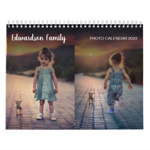 Create your own family photo unique year calendar