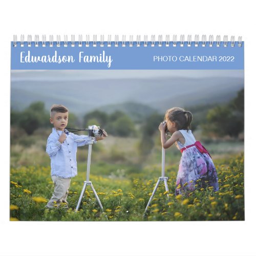 Create your own family photo unique year calendar