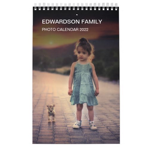 Create your own family photo year calendar