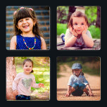 Create your own family photos coaster set<br><div class="desc">Create your own family photos Coaster Set. Easily add adorable and memorable photos of the family members in place of the template photos to make elegant gift at Christmas or Thanksgiving.</div>