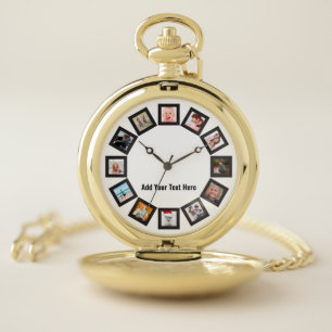 Create Your Own Family Photos Pocket Watch