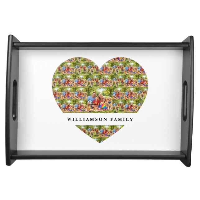 Create Your own Family photos Serving Tray (Front)