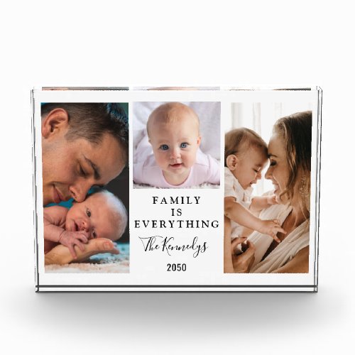 Create Your Own Family Quote 3 Photo Collage Block