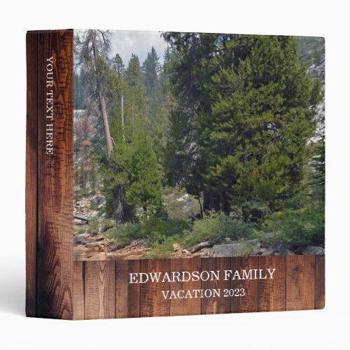 Create your own family travel holiday photo album 3 ring binder