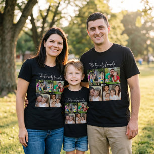 Create Your Own Family Vacation 4 Photo Collage  T-Shirt