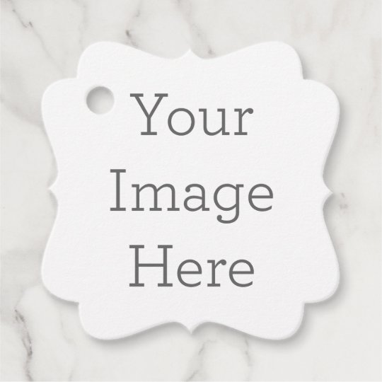 Create Your Own Fancy Square Favor Tags Zazzle Com