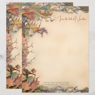 Create Your Own Fantasy Garden Floral Stationery