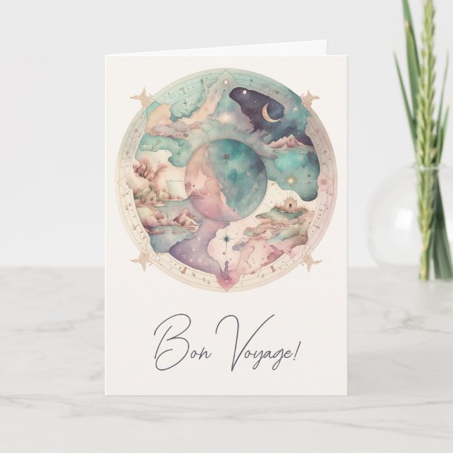 Create Your Own Fantasy World Map Holiday Card (Front)