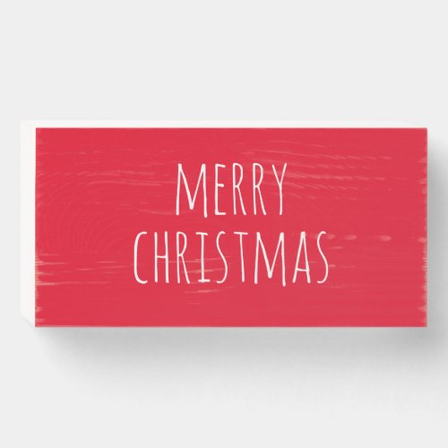 Create Your Own Farmhouse Style Christmas Red Wooden Box Sign