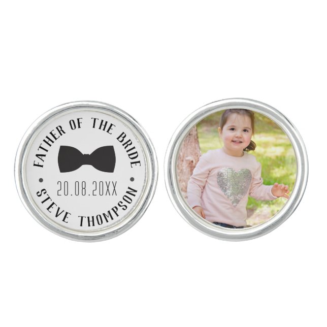 Create your Own  Father of the Bride Cufflinks (Front)