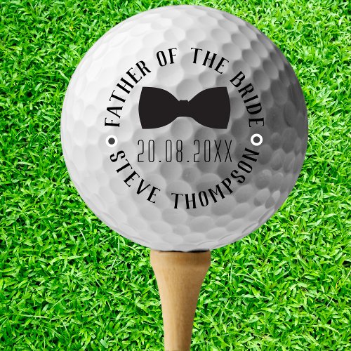 Create your Own  Father of the Bride Gift Golf Balls