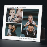 Create Your Own Father's Day Best Dad Ever 3 Photo Plaque<br><div class="desc">This design printed Minimal Personalized Add Your Own Custom 3 Photo Collage Plaque that can be customized with your text. Please click the "Customize it" button and use our design tool to modify this template. Check out the Graphic Art Design store for other products that match this design!</div>